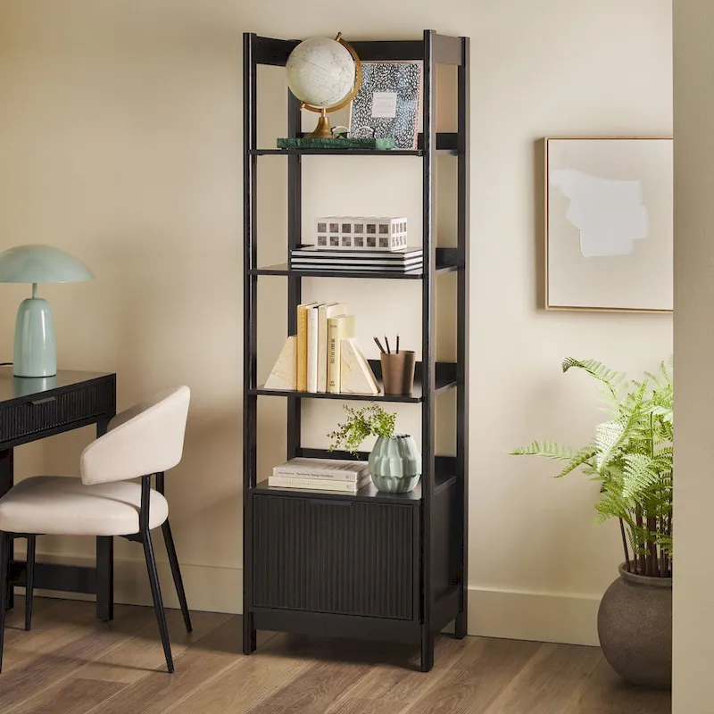 Middlebrook Designs 22 Narrow Bookshelf with Drawer