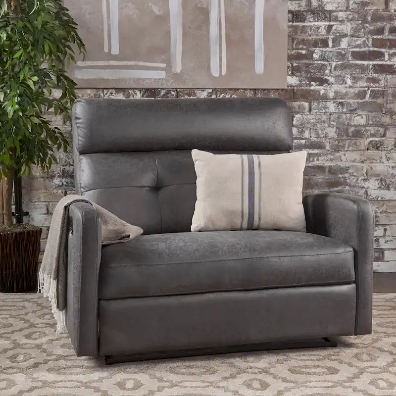 Microfiber 2-Seater Recliner Loveseat