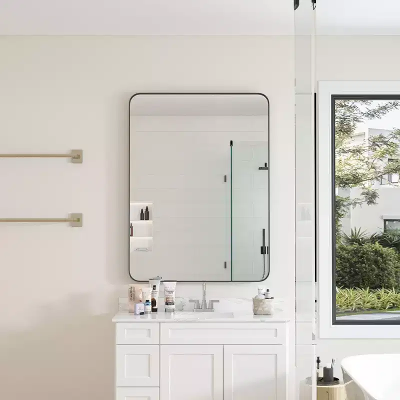 30x40 Inch Wall Mount Bathroom Mirror, Modern Rectangular Wall Mount Vanity Mirror for Bathroom, Bedroom
