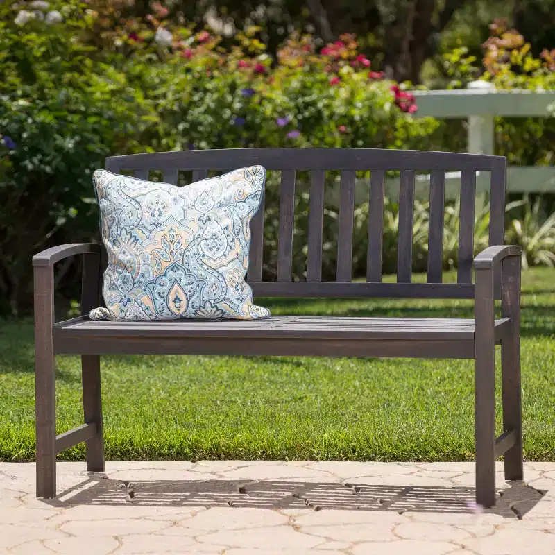 GDFStudio Rubie 48 Outdoor Acacia Wood Slatted Bench