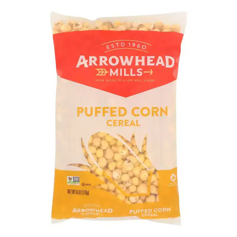 Arrowhead Mills All Natural Puffed Corn Cereal - Case of 12/6 oz