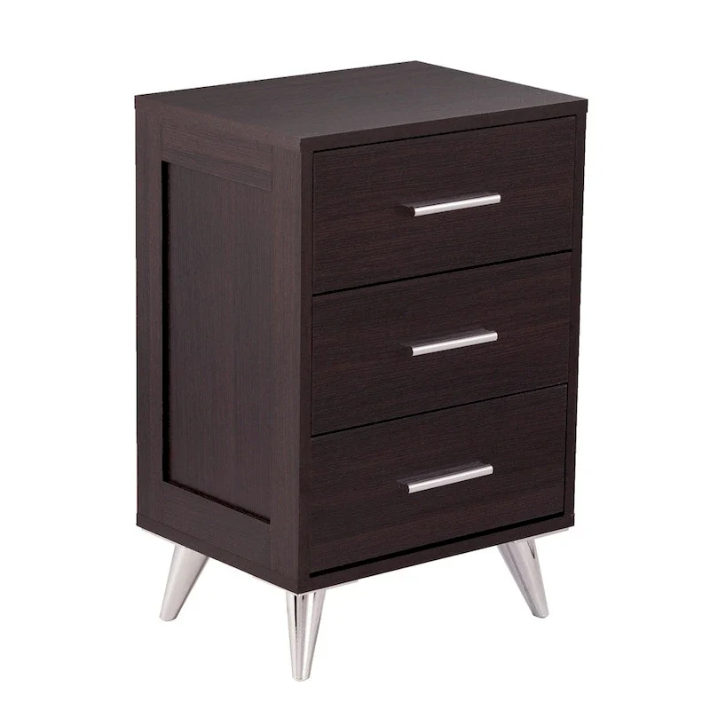 SEI Furniture Narva Mid-century Modern Storage Nightstand