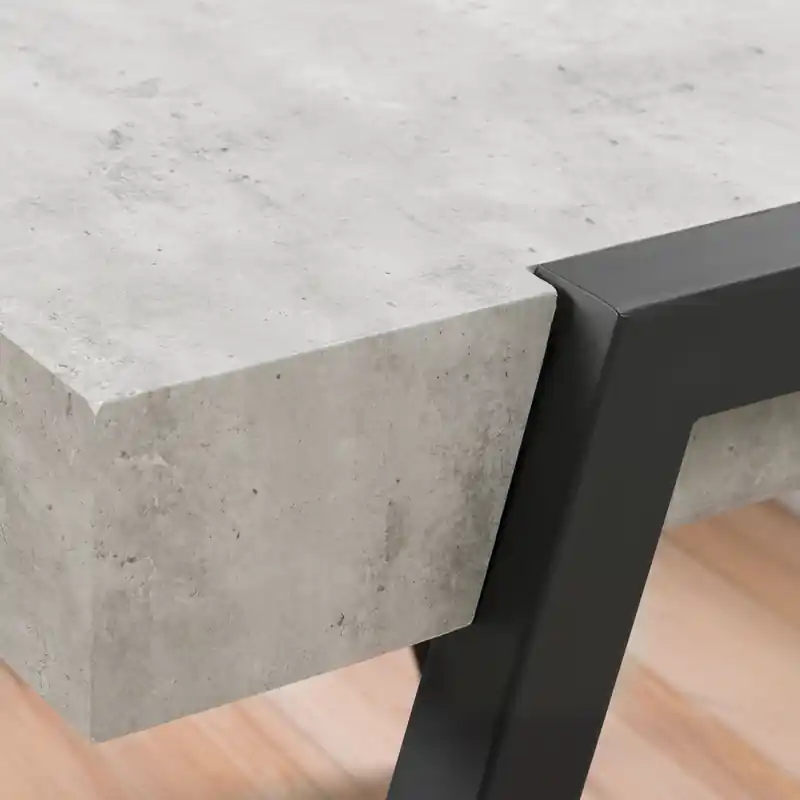 Square End Table - Concrete