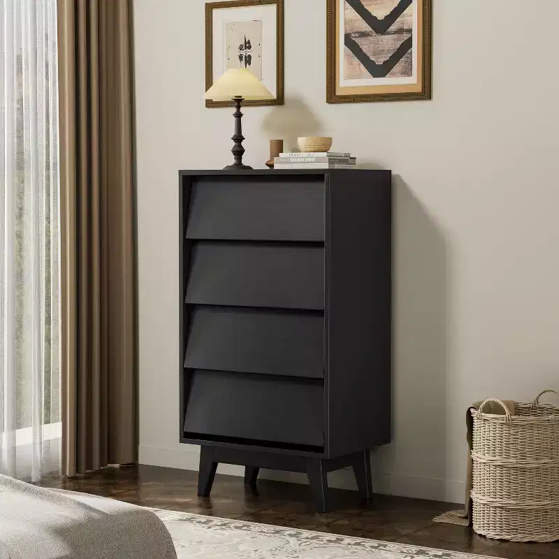 GDFStudio Peg Wood Bevel Design Drawer Dresser