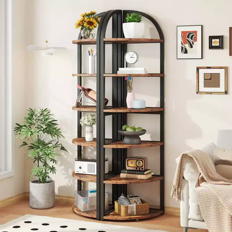 71.65 Narrow Space Saving Tall Bookshelf