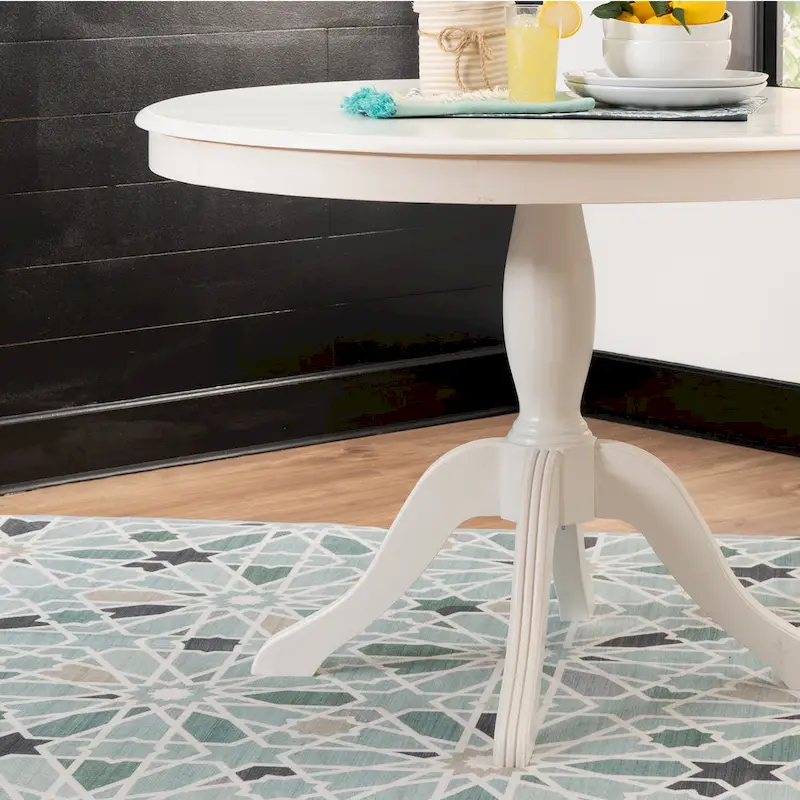 Josie Round Solid Wood Pedestal Table