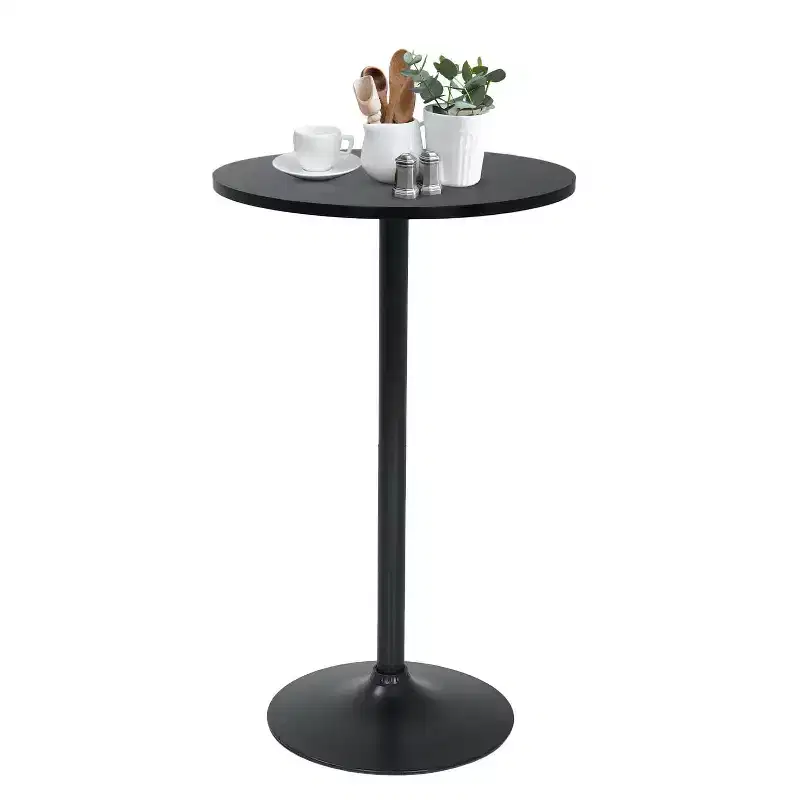 FDW Modern Round Pub Hydraulic Dining Room Home Kitchen Bar Top Tall Table