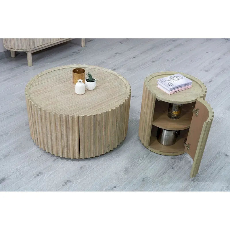 Acacia Round Coffee Table