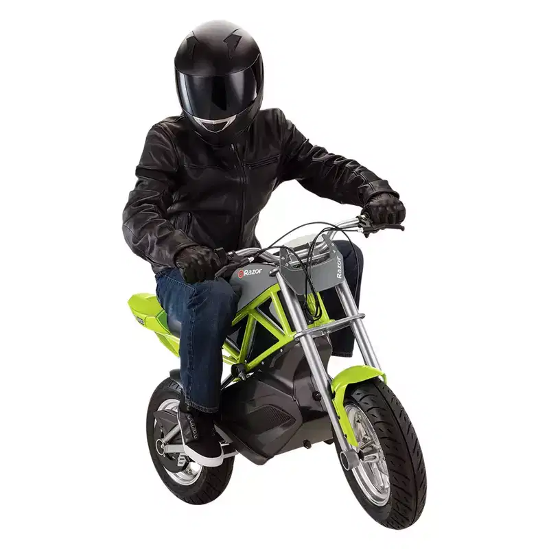 Razor RSF650 Electric Bike with Pneumatic Tires, Chain Driven Motor, and Hidden Compartment Supports 220 Pounds and Speeds of 17 Miles per Hour