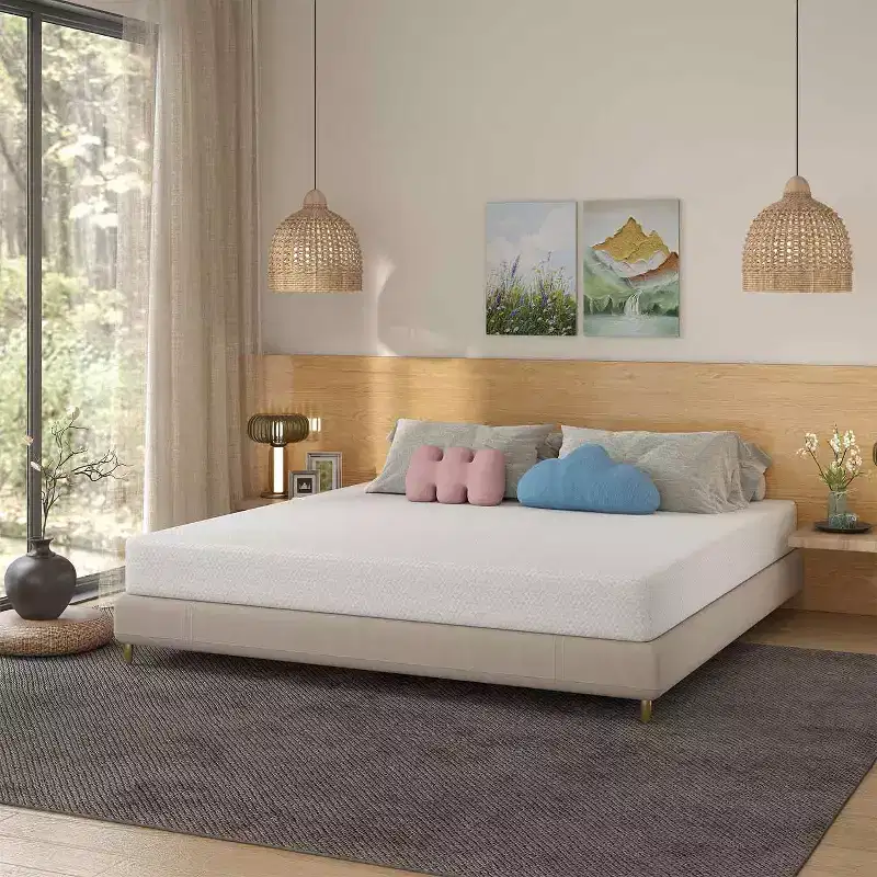 8 Inch Bamboo Charcoal Memory Foam Mattress Medium Firm