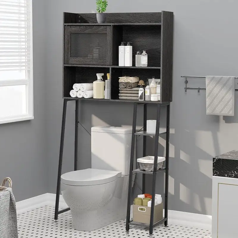 Over the Toilet Storage Cabinet - 11.8D x 32.3W x 60.2H