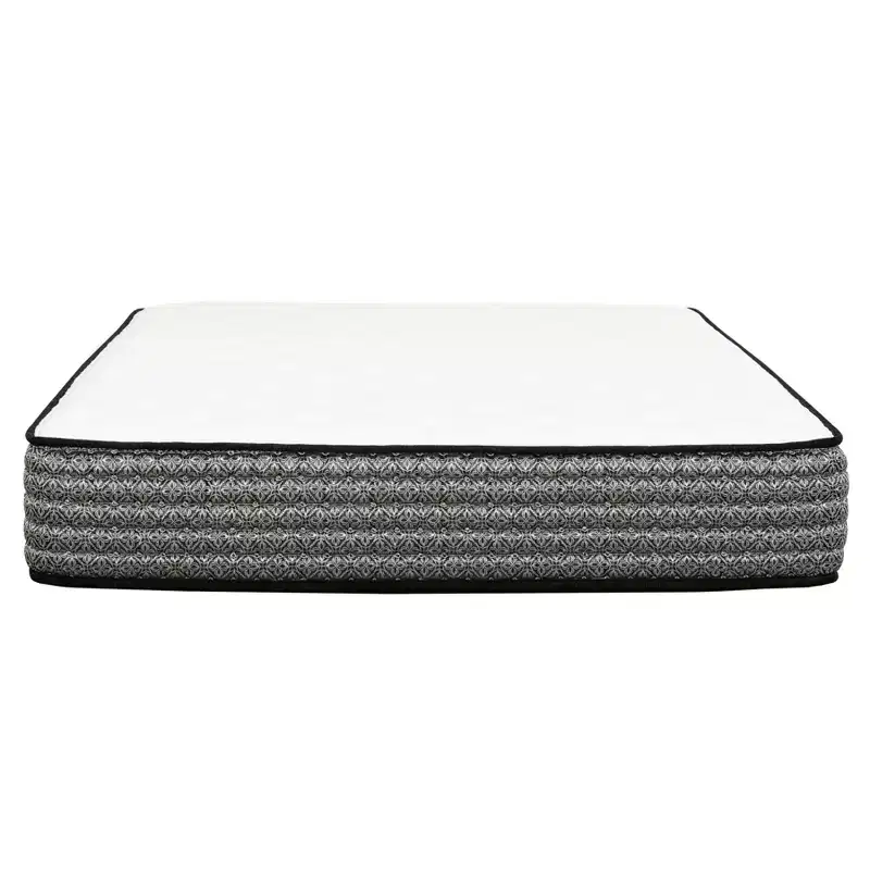 HomeStock Majestic 12 in. Pocket Coil Hybrid Mattress, Gray
