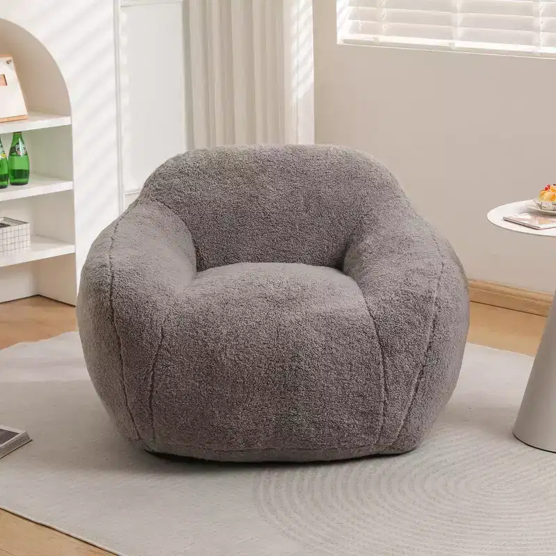 Giant Bean Bag Sofa for Adults Spacious with Armrests Memory Foam Filler Living Room Bedroom