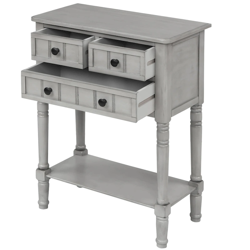 Copper Grove Colby 3-drawer Console Table with Bottom Shelf
