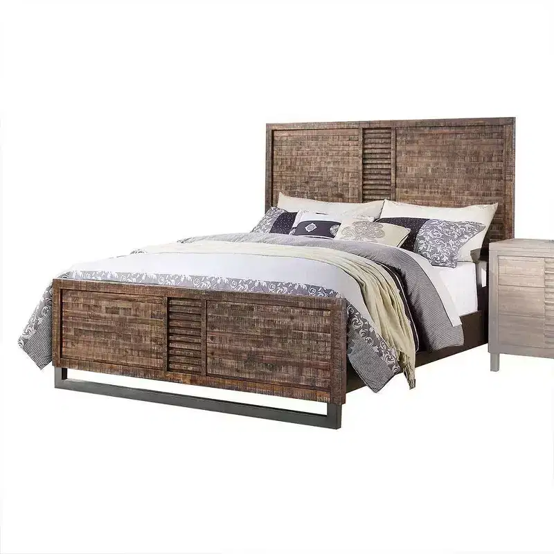 Queen Bed Reclaimed Oak