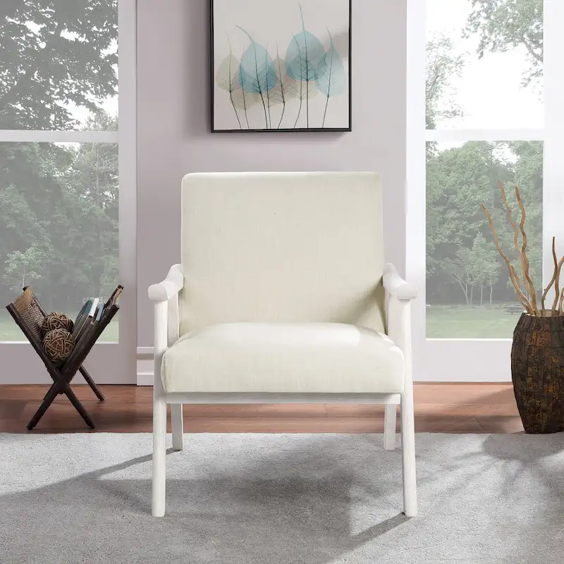 Weldon Mid-Century Fabric Upholstered Chair