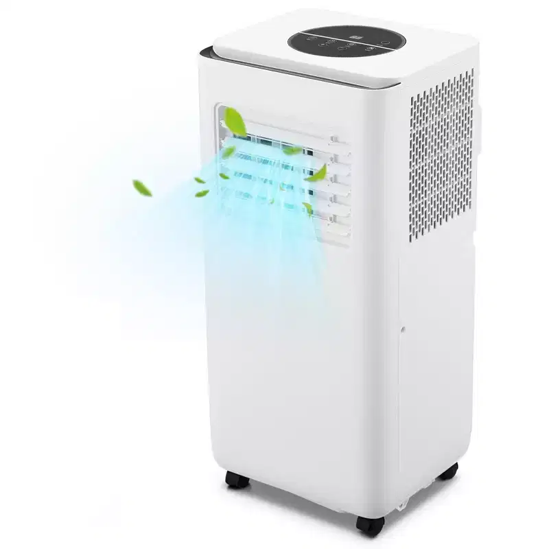 10000 BTU Portable Air Conditioner - 3-in-1 Cooling, Dehumidifier, Fan for Rooms Up to 450 Sq ft, with Remote, Sleep Mode, 24H Timer & Easy Mobility