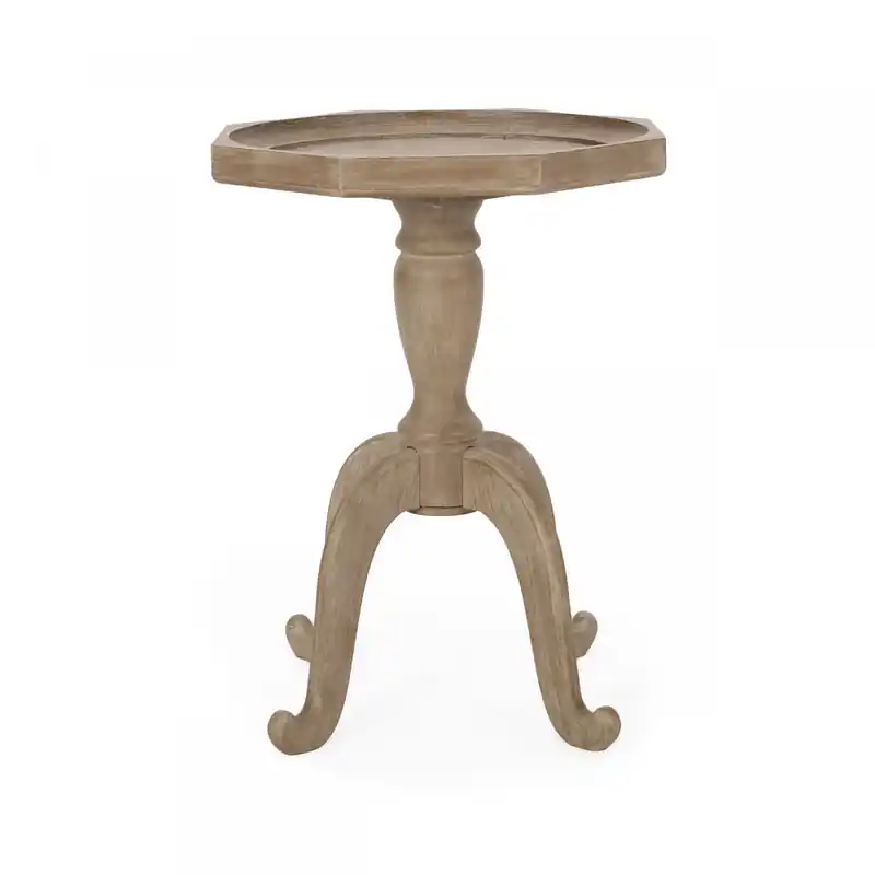 Traditional Side Table With Spider-leg Base