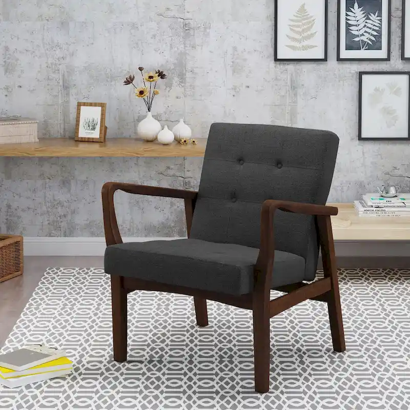 Brayden Mid-century Fabric Club Chair by Christopher Knight Home