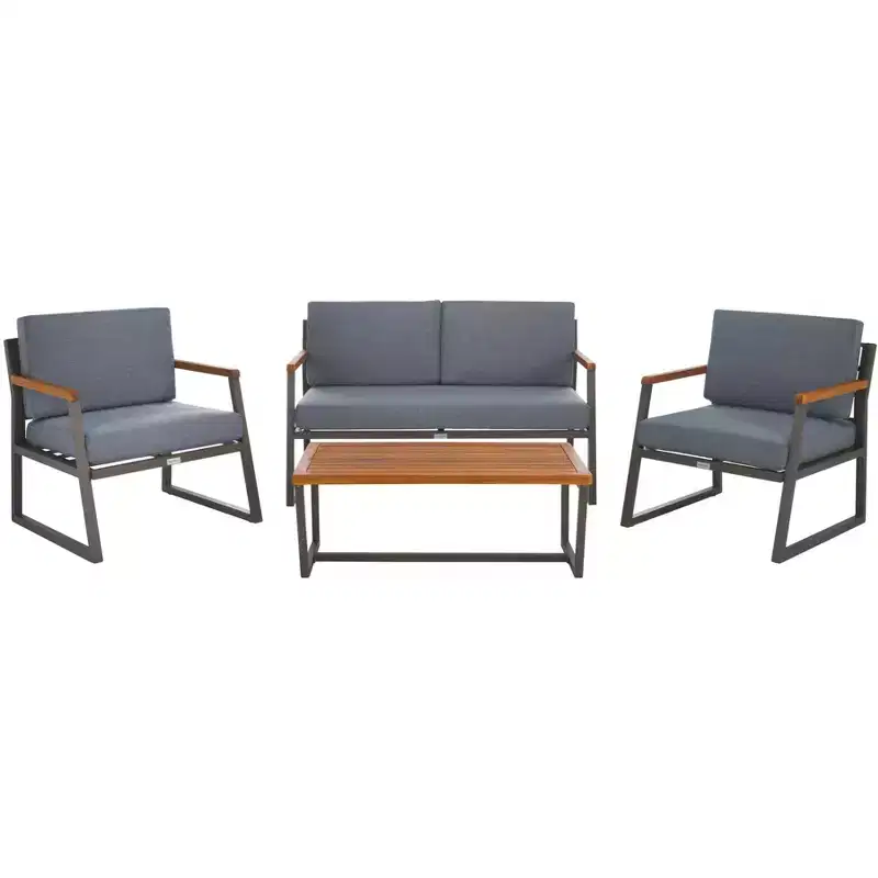 Randolph 4 Piece Living Set - Indoor/Outdoor - PAT7730 - Safavieh