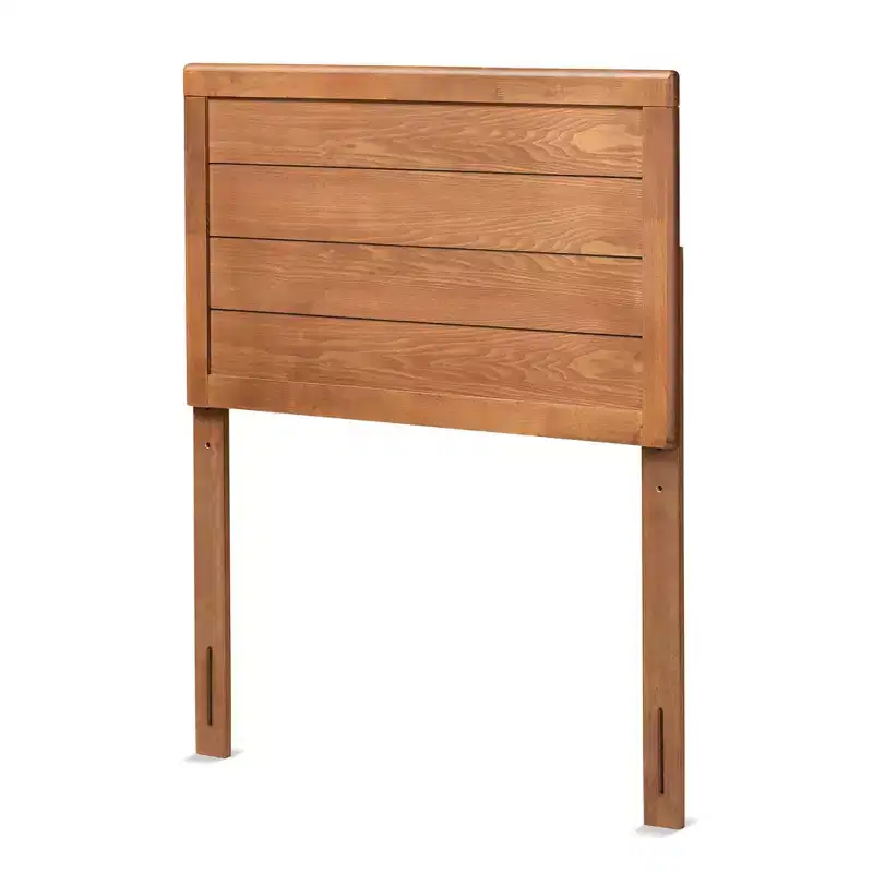 Twin Seren Wood Headboard Walnut: Sturdy, Inset Paneling, Bedroom Furniture