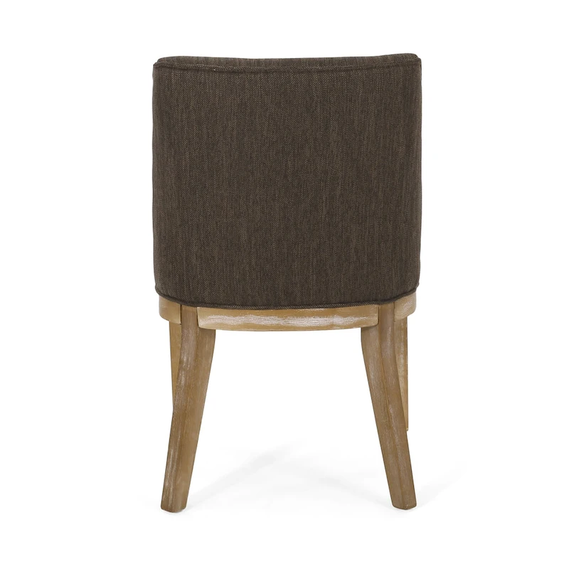 Camas Fabric Upholstered Wood Dining Chairs (Set of 2) by Christopher Knight Home