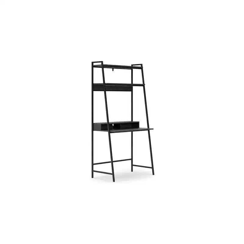 Signature Design by Ashley Contemporary Yarlow 36 Home Office Desk with Shelf, Black