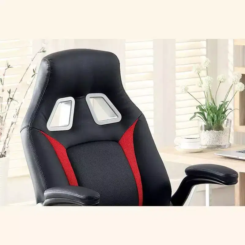 Adjustable Ergonomics Gaming Chair 360 Swivel Chair with Wheels,Black/Red Computer Chair for Office&Home,Versatile Leisure Chair