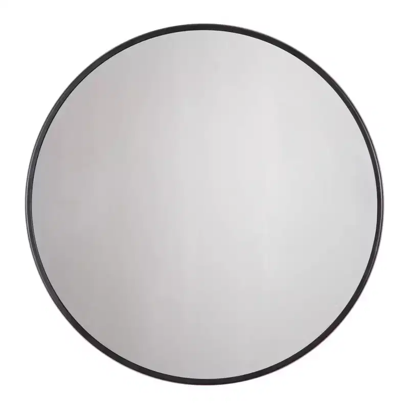 Brewster Adelina Black Circular Mirror