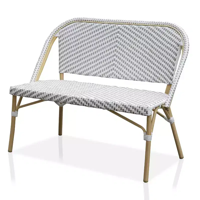 Alertis Patio Wicker Bench - miBasics