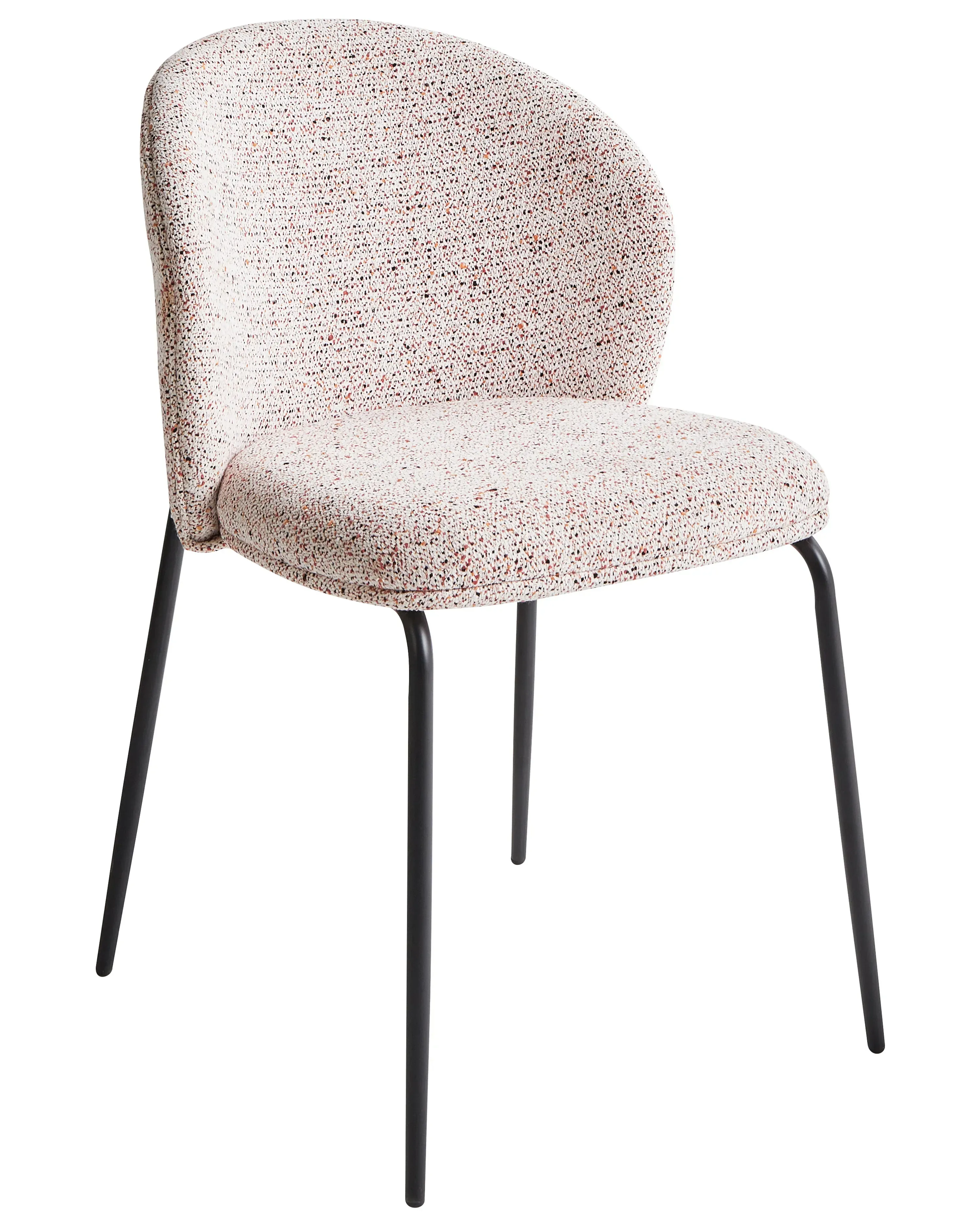 Set di 2 sedie da pranzo Tessuto Beige