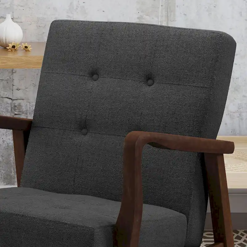 Brayden Mid-century Fabric Club Chair by Christopher Knight Home