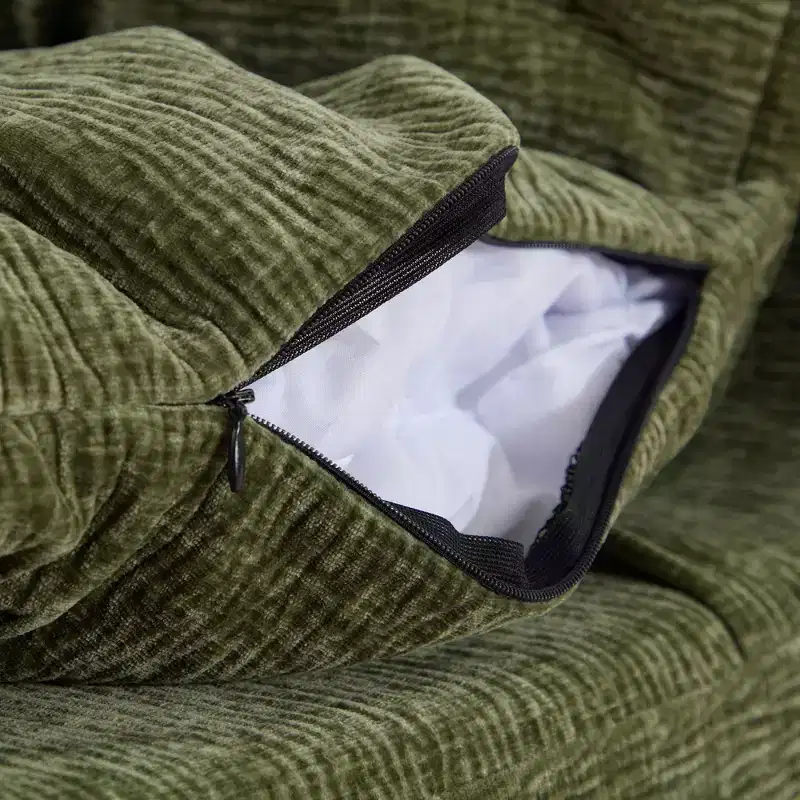 Armless Pure Foam Single Sofa Chair with Cushion
