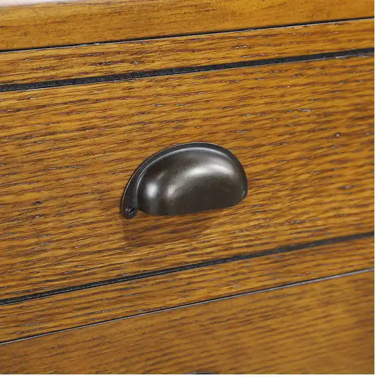 Solid Wood Rectangle Coffee Table with 4 Drawers
