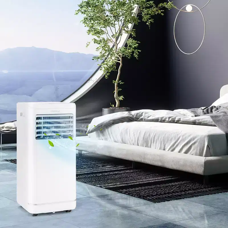 Costway 6000BTU (10000 BTU ASHRAE) Portable Air Conditioner with Dehumidifier & Fan Mode, up to 350 Sq.Ft