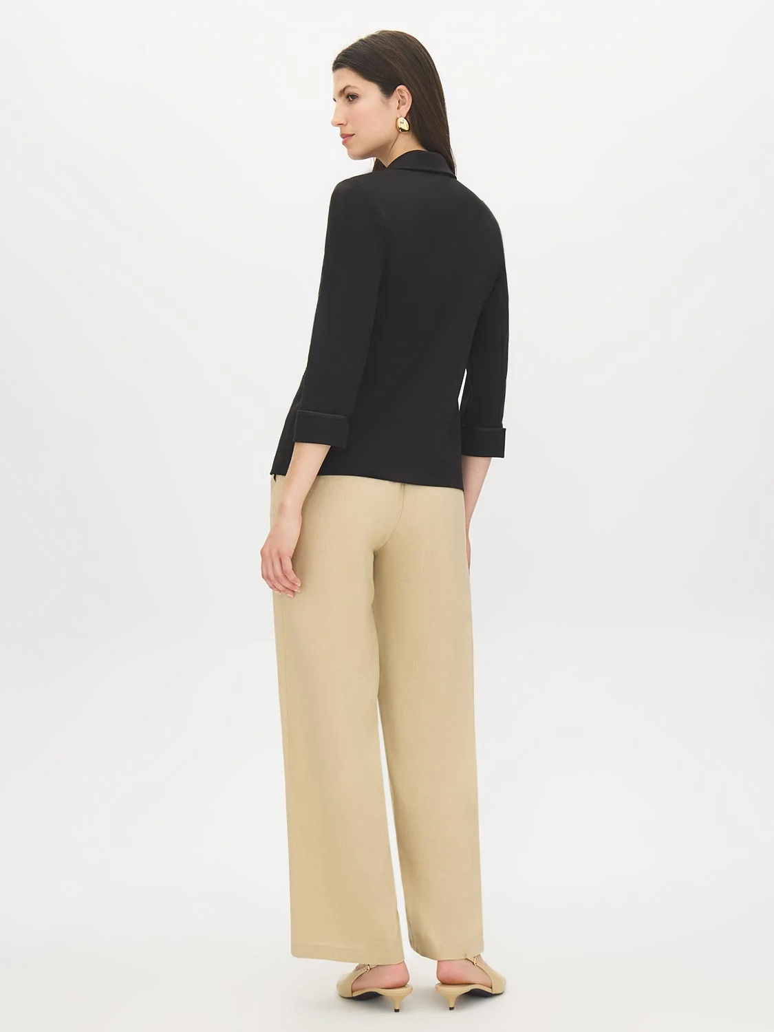 Cuffed Sleeve Blazer
