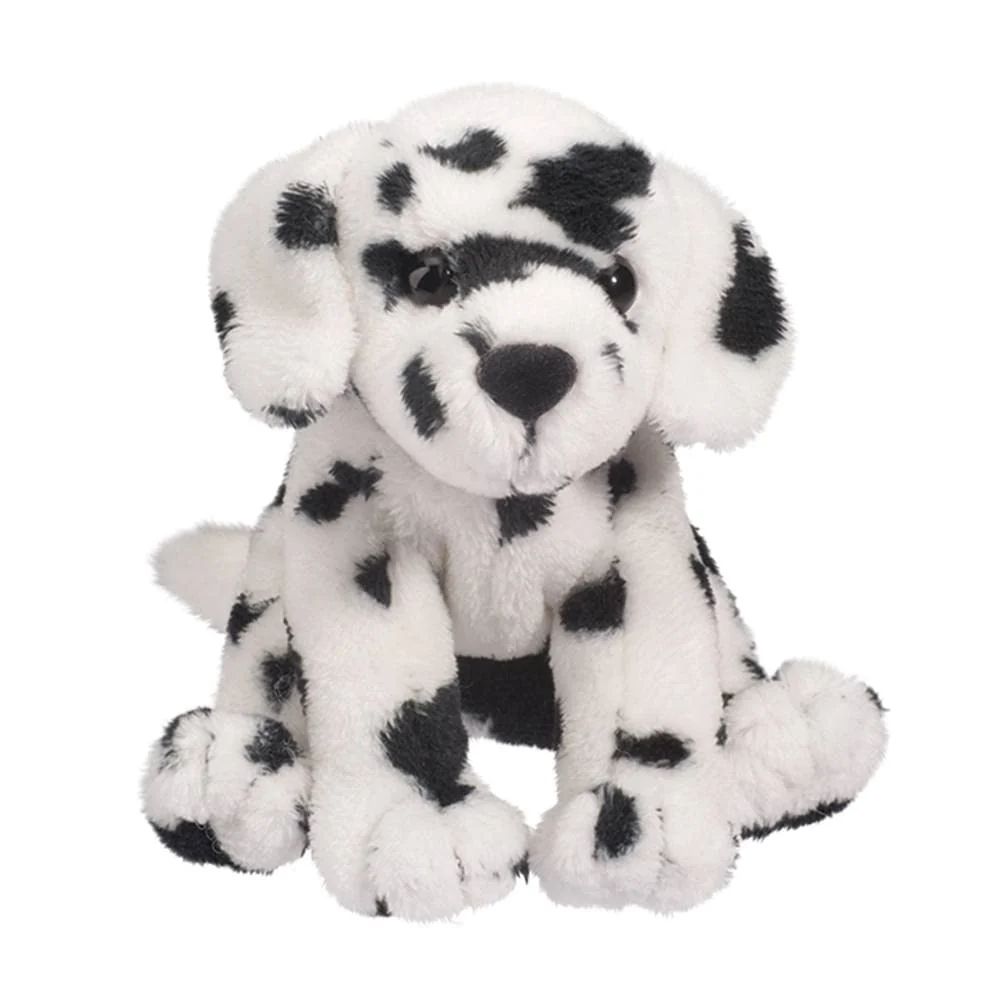 Checkers Dalmatian Plush Stuffed Animal Soft Toy Dog Black White
