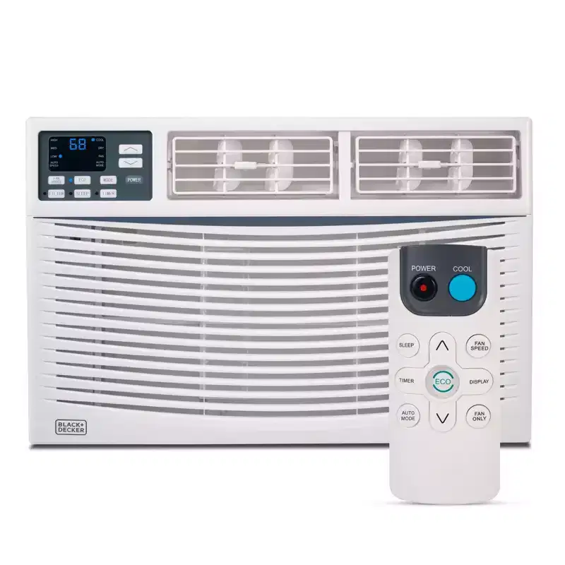 BLACK+DECKER Window Air Conditioners, 5,00014,000 BTU, Cools Rooms up to 700 Sq. Ft., with Remote or Manual Controls, Multiple Cooling Speeds
