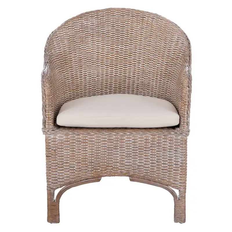 Rattan Accent Chair with Cushion | Boho Style | 22