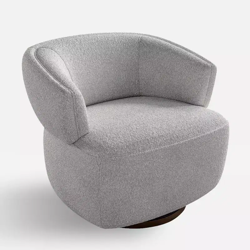 Vatros Barrel Chair Fully Assembled Swivel Accent Chair