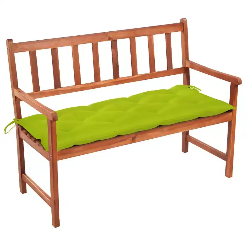 Patio Bench Bright Green Solid Acacia Wood 47.2 inches Durable