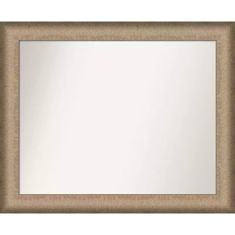 33" x 27" Bathroom Wall Mirror Brushed Bronze -: Polystyrene Frame, Wall Mount