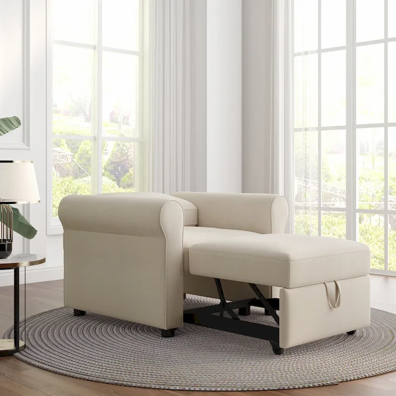 3-in-1 Sofa Bed Chair Convertible Sleeper Chair Bed