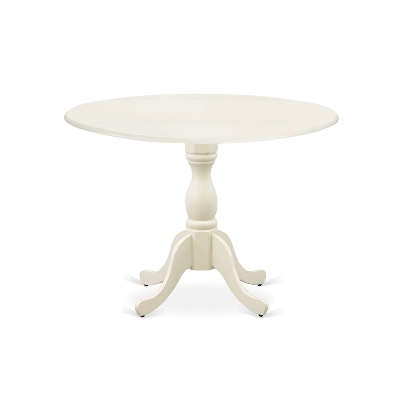 East West Furniture 5 Piece Dining Room Table Set- a Round Kitchen Table and 4 Dining Chairs, (Finish Options)