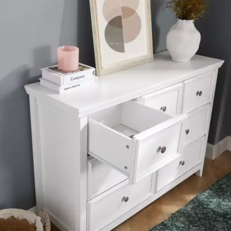 Modern 7 Drawers Dresser 7 Drawers Cabinet,Chest of Drawers Closet Organizers and Storage Clothes Storage Drawers Cabinet for Living Room
