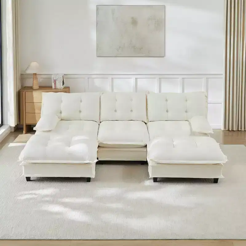 GDFStudio Havenridge Modular 107  U Chenille Sectional Sofa