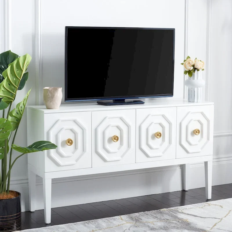 SAFAVIEH Chelsie 3 Door 2-Shelf Sideboard - 54 W x 14 D x 30 H - 54Wx14Dx30H