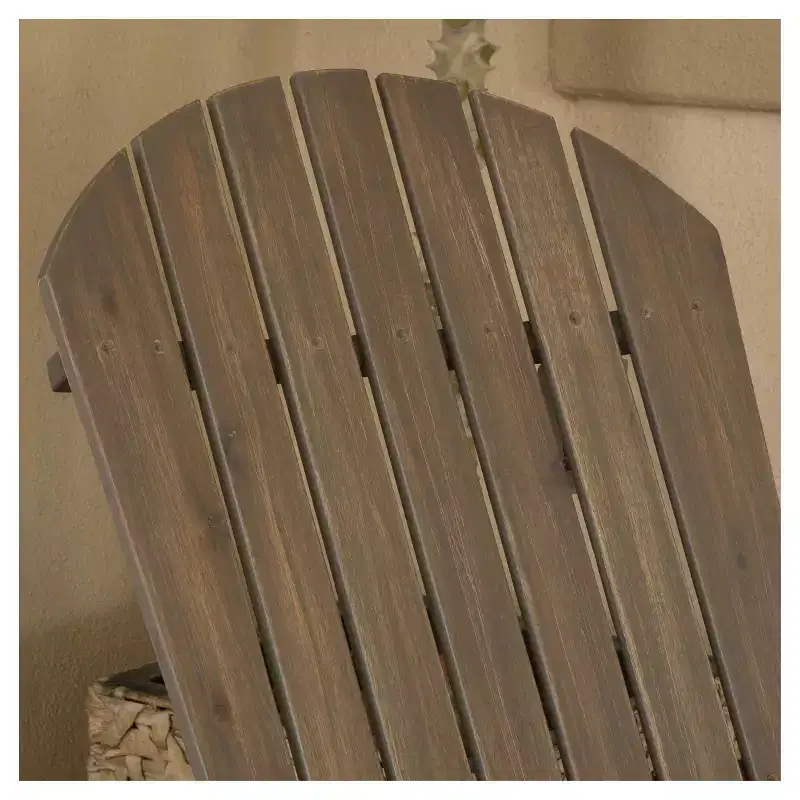 Hanlee Set of 2 Folding Wood Adirondack Chair - Christopher Knight Home