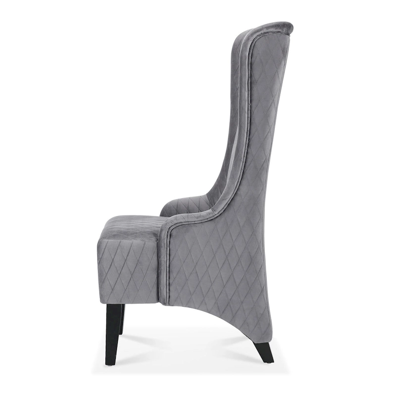 Christopher Knight Home - Evelyn High-Back Velvet Wingback Chair with Wooden Legs