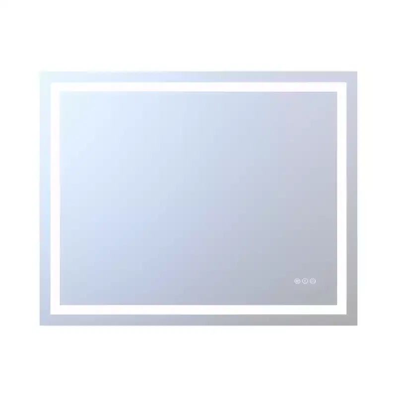 40x32 Wall Bathroom Mirror with 3 Color, Fog-Free ETL Smart Vanity Mirror Tempered Glass